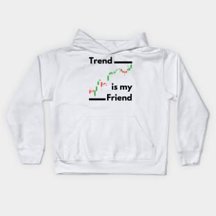 Trend is my Friend (Black) Kids Hoodie